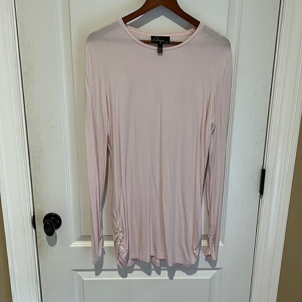 New DeLuxe by Its Long Top Pink with Ruching